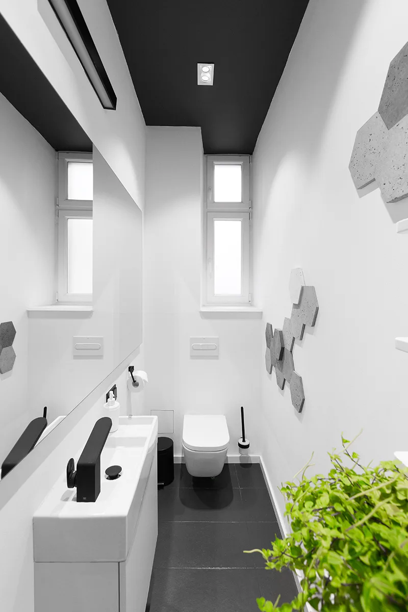 Płyty betonowe na ścianę w łazience ConcreAte