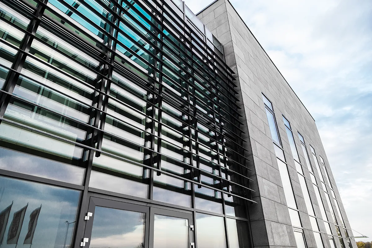 Architectural concrete — facade Celon Pharma / Kiełpin