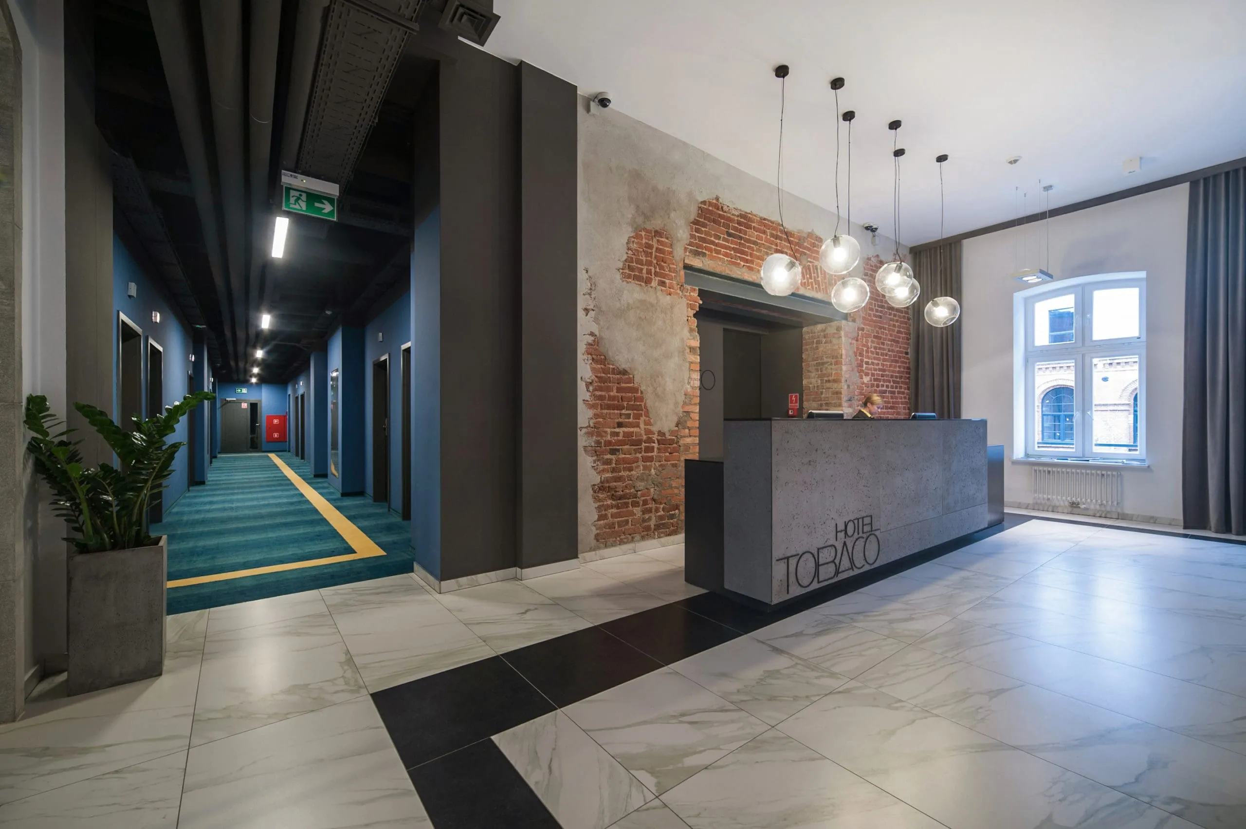 ConcreAte decorative concrete — project Hotel Tobaco / Łódź