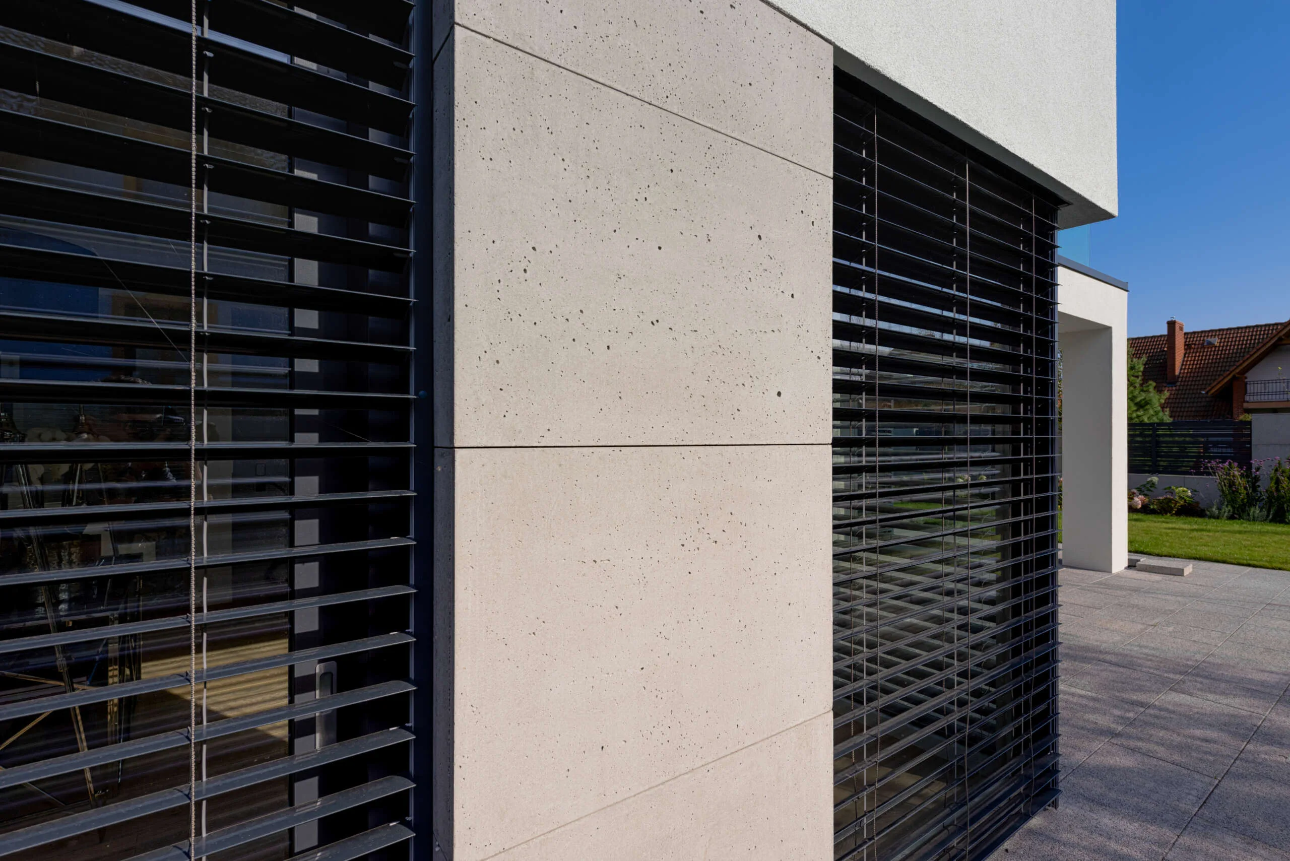 Architectural concrete — fence Ogrodzenie / Bolesławiec