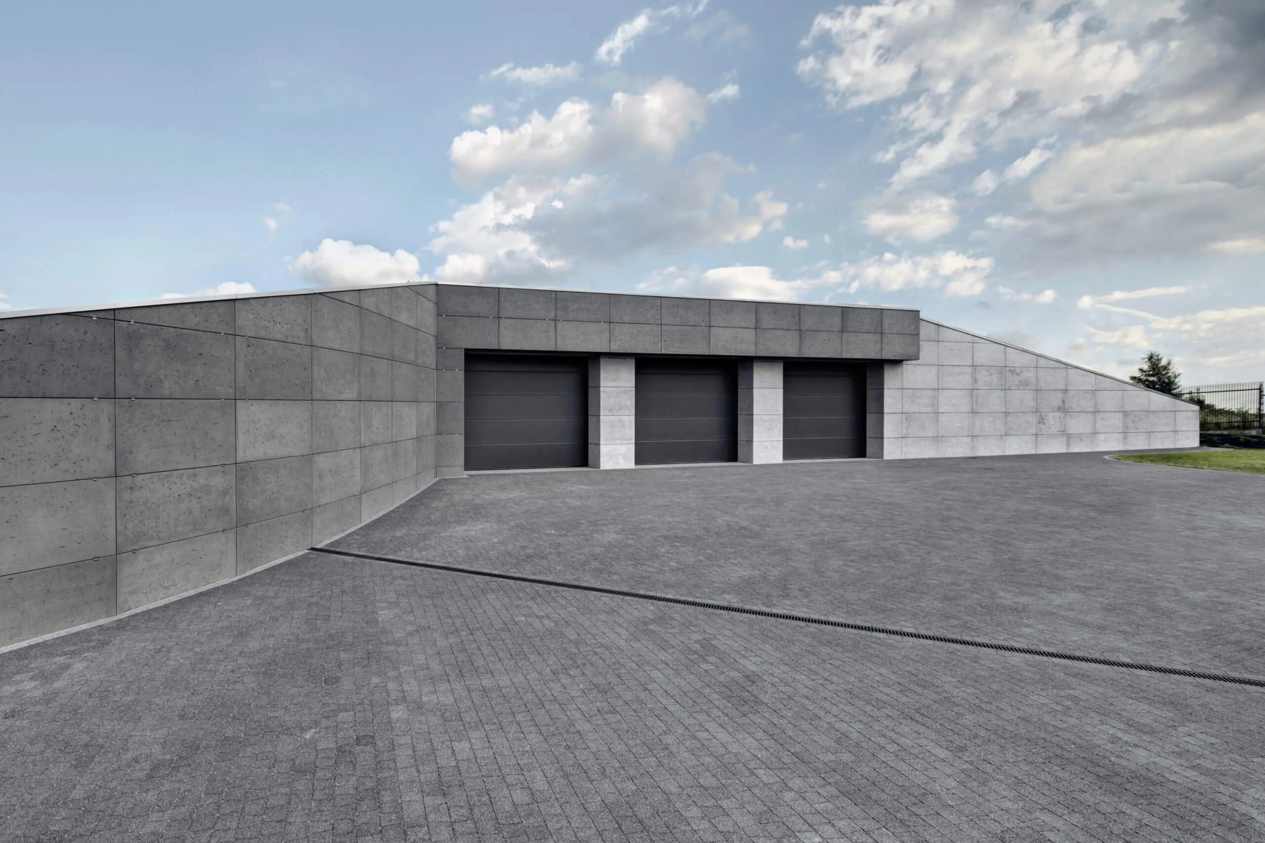 Concrete panels concreAte ash — facade Kalwaria Zebrzydowska